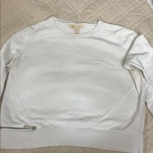 Michael Kors White Crop Sweater